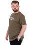 Fashion XL Large Size Men's T-Shirt Crew Neck Originals U25038 Khaki - 2