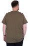 Fashion XL Large Size Men's T-Shirt Crew Neck Originals U25038 Khaki - 4