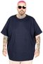 Mode XL Large Size Thick Basic T-Shirt 25162 Navy Blue