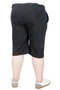 Mode XL Large Size Capri Straight Recycle Basic B20506 Black - 2