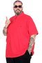 Fashion XL Battal Size Men's Tshirt Polo Collar Embroidered Classic Pique 20553 Red - 2
