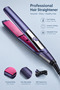 LCD Digital Display Hair Straightener, Purple & Pink Ceramic Flat Iron, Adjustable Temperature Professional Hair Straightening Iron for All Hair Types - 7