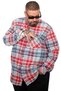 Mode XL Large Size Men's Lumberjack Shirt 25394 Blue - 4