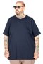 Big Size Men's T-Shirt Lycra V-Neck 20150 Navy Blue