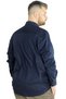 Mode XL Large Size Men's Classic Pocket Shirt with Lycra 20350 Navy Blue - 2