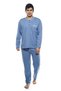 Quality Placket Collar Seasonal Men's Pajama Set