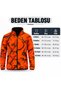 Men's Orange Camouflage Patterned Full-Zip Hunter Fleece - Non-Pilling Outdoor Jacket - 5