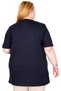 Mode XL Real Big Size Women's T-Shirt 100% Cotton Combed 20031 Dark Blue - 2