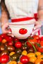 X Bengi Kurtcebe Pomodoro Stoneware 4-Piece Soup Bowl Set 15 cm - 5