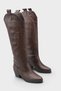 Women's Umke Cowboy Boots - Brown-Leather
