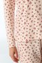 Light Pink Petal Floral Cotton Long Sleeve Pants Pajama Set - 5