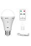 1PAK White Light E27 USB Rechargeable LED Bulb Smart Battery Touch Dimmable Timing