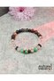 Original Taurus Zodiac Natural Stone Unisex Bracelet |   Rodanite-Chrysoprase-Crystal Quartz-Hematite - 5