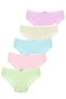 Girl's Mix 5 Pack Printed Panties - 5
