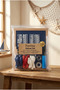 Sailor Themed Birthday Decoration Deluxe Set Dark Blue Felt Letter Board Stand Balloon Chain 7 Transparent Balloons Stand Captain Set - 4