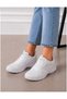 White - Unisex Mesh Orthopedic Sole Sports Shoes - 2