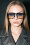 Leah Black Blue Orange Sunglasses
