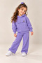 Hooded Wide Cuff Slogan Printed Leather Emblem Sweatshirt/Sweatpants 3 Thread Fleece-Lined Ribbed Set