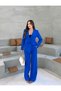 Special Edition Jacket Palazzo Pants Cobalt Suit - 6