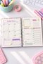 Premium Undated Planner Agenda – 17X24 Hard Cover, Spiral Bound, with Stickers - 5
