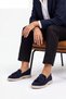 Women's Genuine Leather Loafer Casual Shoes Suma Navy Blue Suede - 4