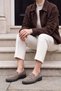 Women's Loafer Moccasin Suede Casual Shoes Andel Mink - 4