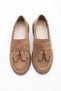 Women's Genuine Leather Loafers Casual Shoes Suma Tan Suede - 7