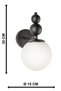 2Pcs Endless Sconce Black White Glass, Modern Decorative Sconce, Wall Lighting, Living Room, Bedroom and Hallway Lighting - 6