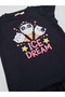 Ice Cream Dream Cotton Girls' Summer Navy Blue Dress - 5