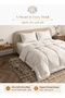 Stripe Comforter Set- Ultra Soft Brushed Microfiber Fabric, Soft Siliconized Fiber Filling - 3