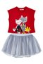 Kanka Cats Girl's Summer T-Shirt Fluffy Tulle Tutu Skirt Set - 3