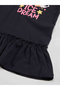 Ice Cream Dream Cotton Girls' Summer Navy Blue Dress - 6