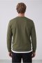 Bisiklet Yaka Regular Fit besticktes Basic-Slim-Sweatshirt - 4