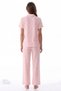 Pink Leopard Short Sleeve Shirt Pants Pajama Set - 3