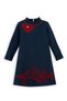 Gelincik Girl's Navy Blue Dress - 3