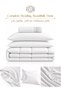 Stripe Comforter Set- Ultra Soft Brushed Microfiber Fabric, Soft Siliconized Fiber Filling - 6