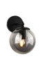Rain Sconce Black Smoked Globe Glass, Modern Decorative Sconce, Globe Glass Wall Sconce, Decorative Wall Lighting, Living Room, Bedroom and Hallway Lighting - 3