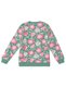 Girls' Winter Floral Patterned Green Long Sleeve Tracksuit Set 4-10 Years Old - 6