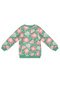 Pink Floral Baby Girl Green Tracksuit Set - 6
