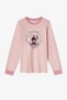 Girl's Light Pink Snailmail Long Sleeve Pajama Set - 4