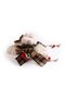 New Year's Themed Peg Buckle with Feather and Stamp Pattern - 3