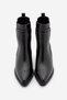 Women's Double Elastic Chelsea Heeled Boots Pisar Black - 7