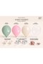 72-Piece Spring Breeze Boho Balloon Arch Set, Includes Winter Green Pastel Pink Sea Sand Transparent Rose Gold Confetti Chain Tape - 3