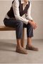Women's Genuine Leather Rope Detailed Moccasin Loafer Casual Shoes Ginar Taba Suede - 4