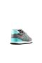 Z19250 Genuine Nubuck Leather Casual Sports Shoes Grey-turquoise - 6