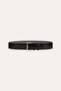 Crocodile Patterned Leather Belt