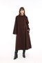 Belted Embroidered Coat with Trimmed Details - 3