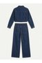 Jeans Set Mid Crop Jacket / Wide Leg Pants Dark Blue - 7