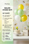 Bee and Flower Themed Yellow Green Number Candle and Balloon Stand Set - Birthday Party Decorations (0-9 Years) - 6
