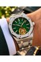 Green Sapphire Glass Automatic Men's Wristwatch - 5
